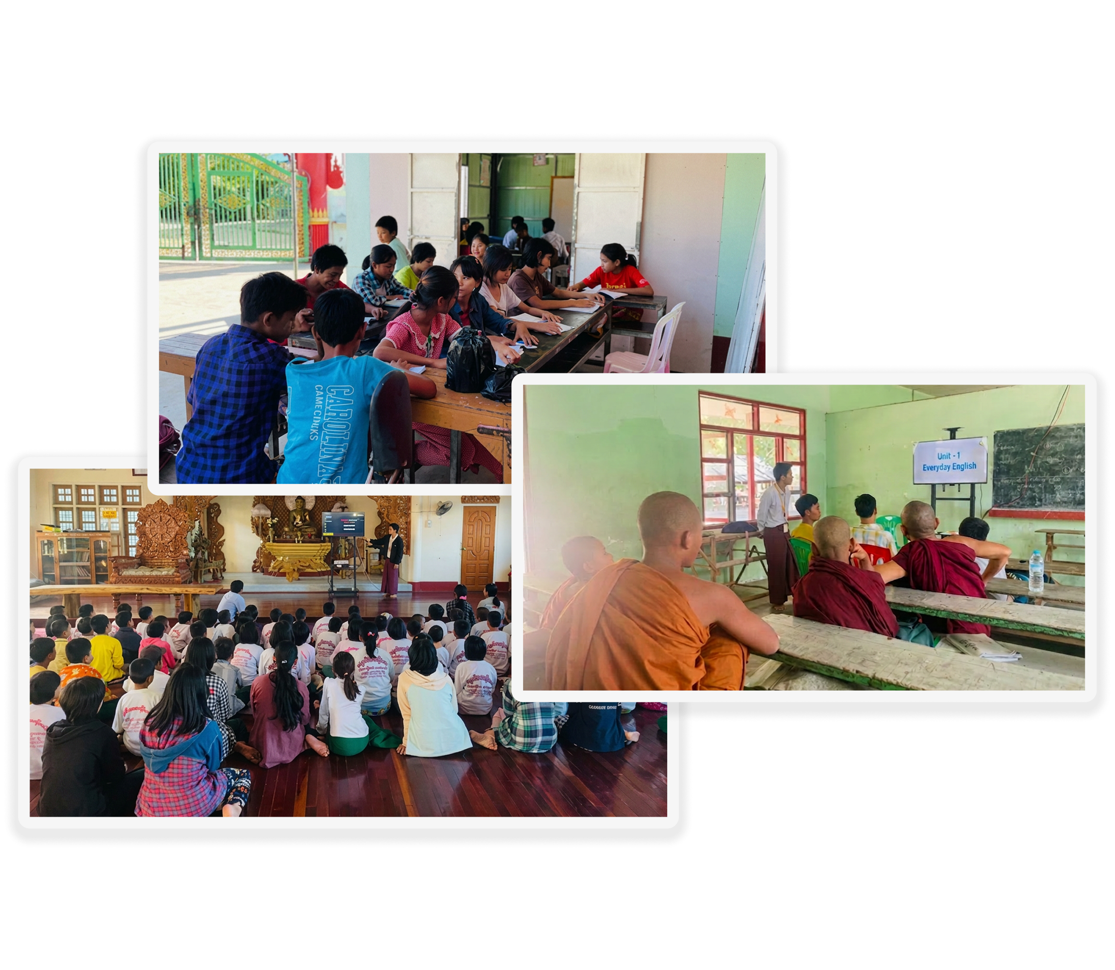 Class donation for rural education