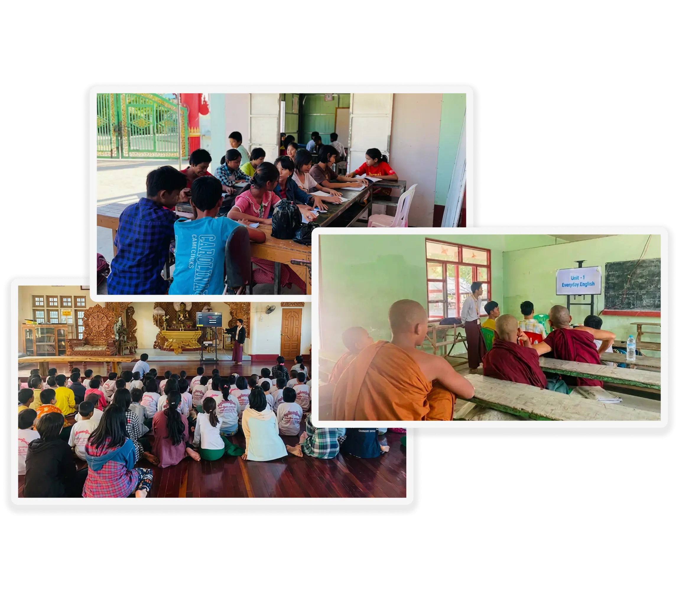 Class donation for rural education